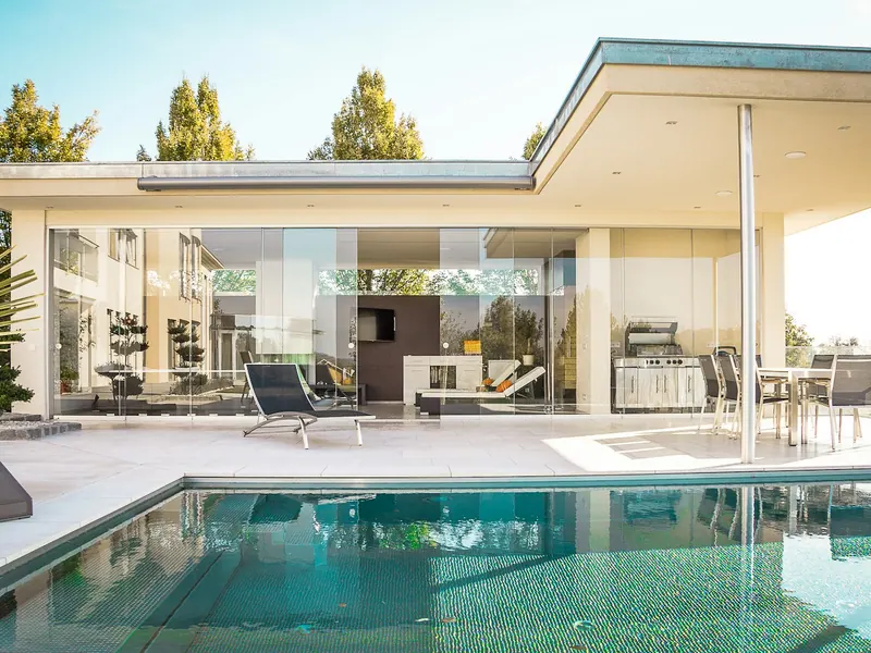 Home exterior looking bright and clean after a gentle soft wash